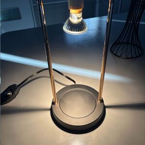 Sleek Black and Gold Table Lamp